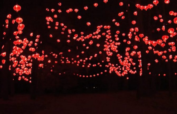 Fête lumières 2013 Lampions rouges