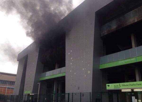 Le feu à Geoffroy Guichard