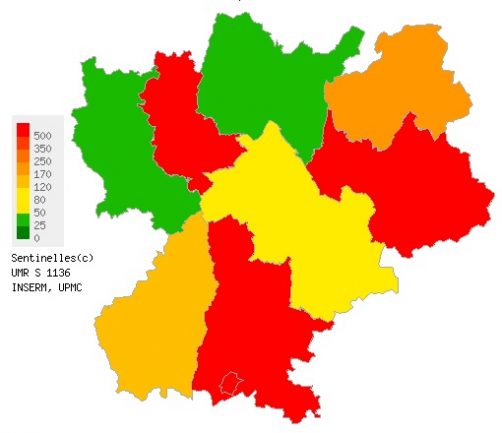 grippe en rhône-Alpes