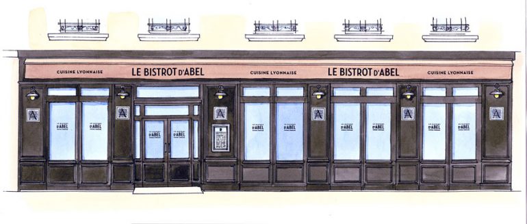 dessin Bistrot d'Abel