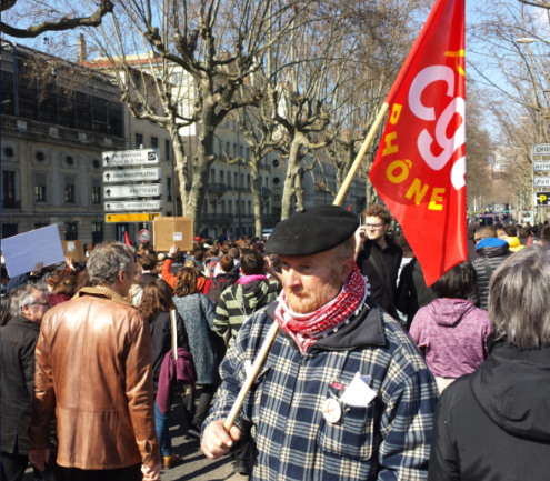 Manifestant CGT El-Khomri