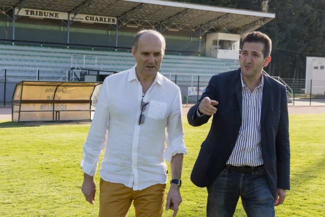 Les coprésidents du Cascol Football, Kamel Aït-Mahiout et Joël Montet © Tim Douet