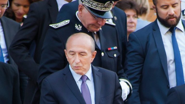 Gérard Collomb en visite officielle à Lyon, en septembre 2017 © Tim Douet