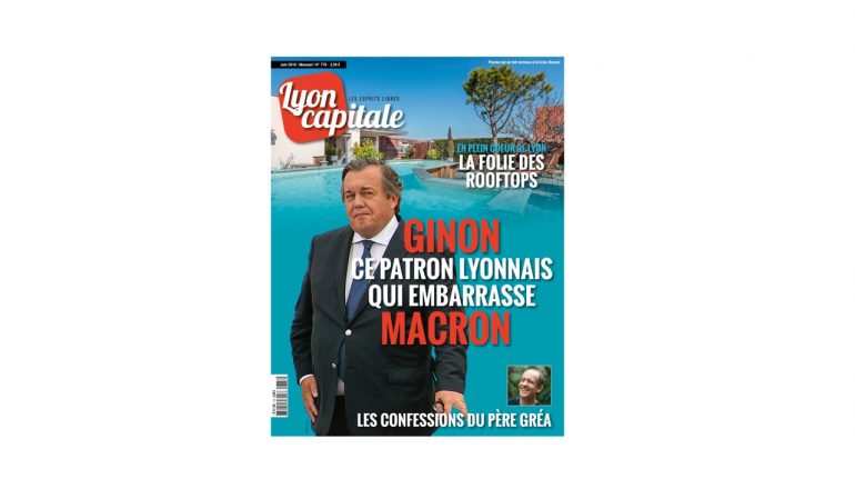 Lyon Capitale n°778, juin 2018 – la une