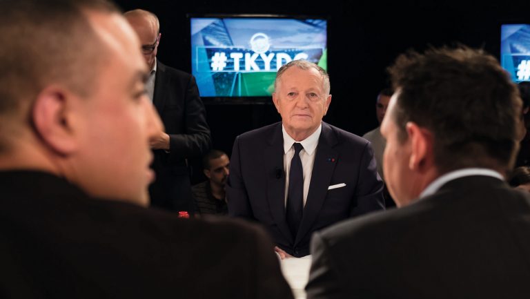 Jean-Michel Aulas sur le plateau de l’émission Tant qu'il y aura des gones © Tim Douet