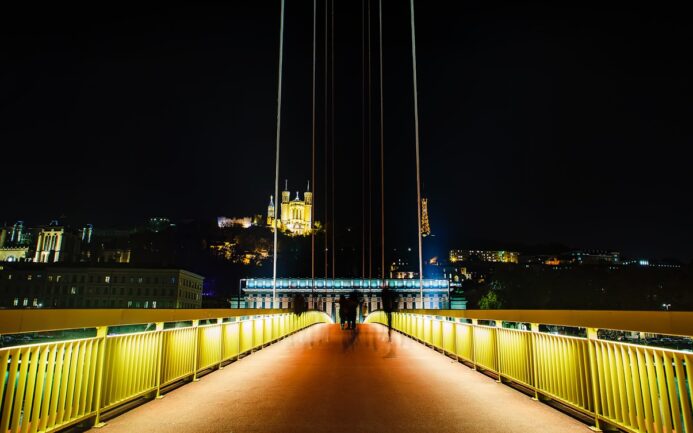 vue de Lyon la nuit