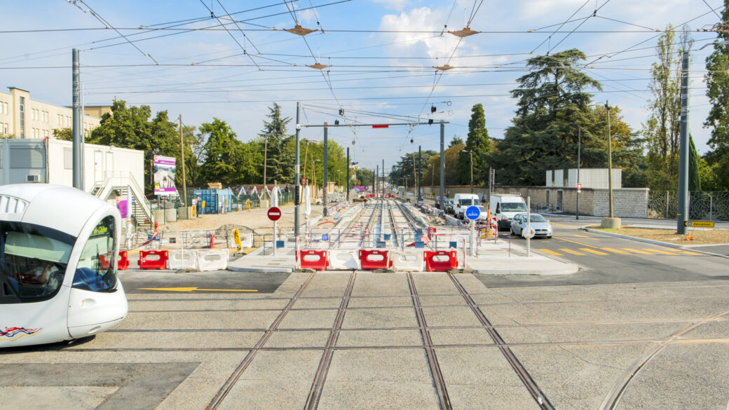 Chantier du T6, boulevard Pinel – Lyon, septembre 2018 © Tim Douet