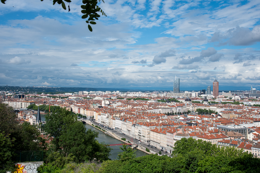 A sunny and windy day in Lyon on Sunday March 20