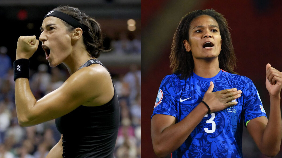 Wendie renard et Caroline Garcia tennis football