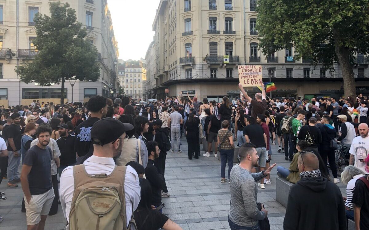 Manifestation Lyon législatives