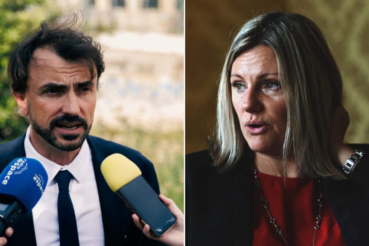 gregory doucet maire de lyon et audrey hénocque adjointe aux finances