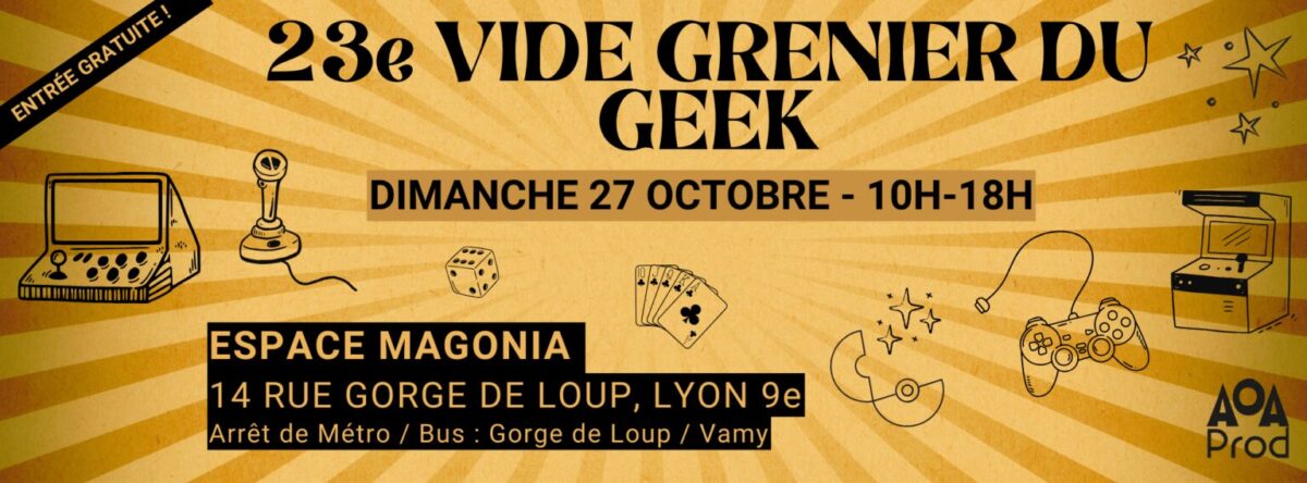 vide grenier du geek Lyon