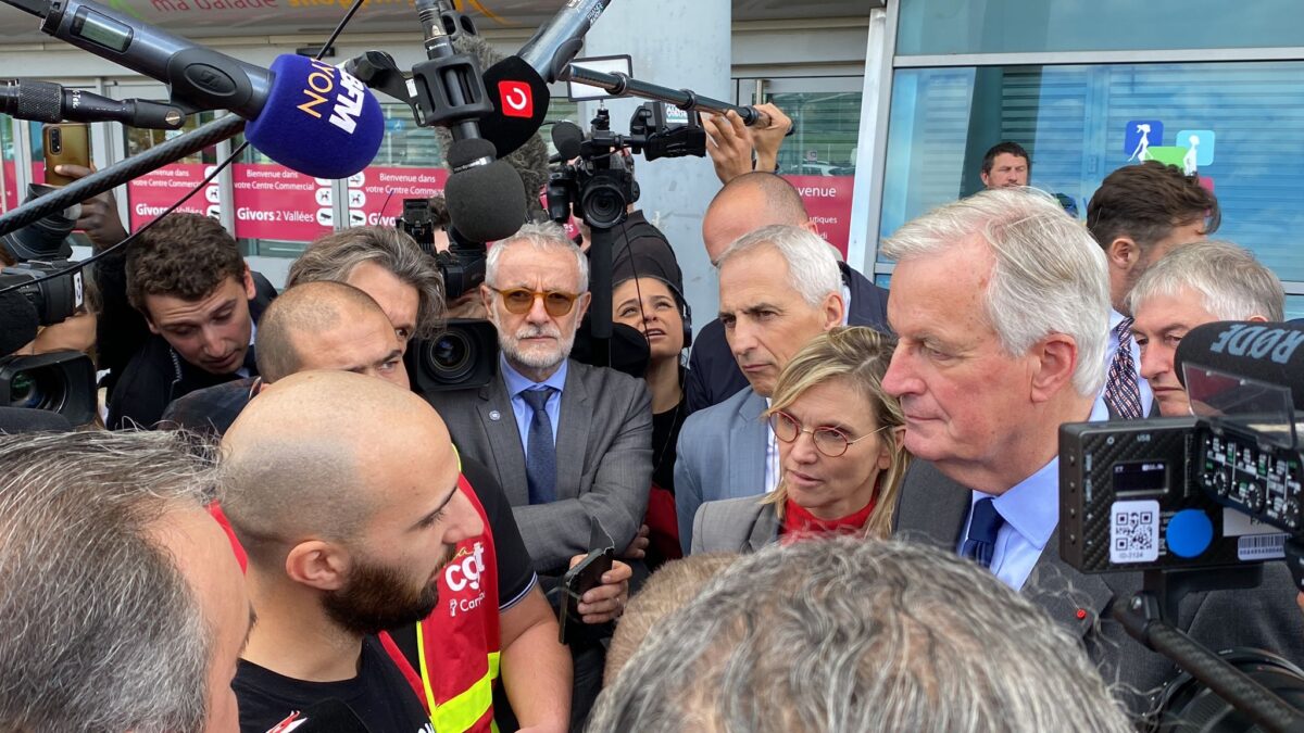 CGT Carrefour avec le Premier ministre à Givors