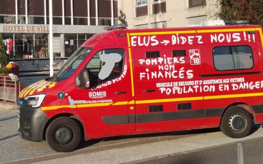 pompiers en grève Lyon