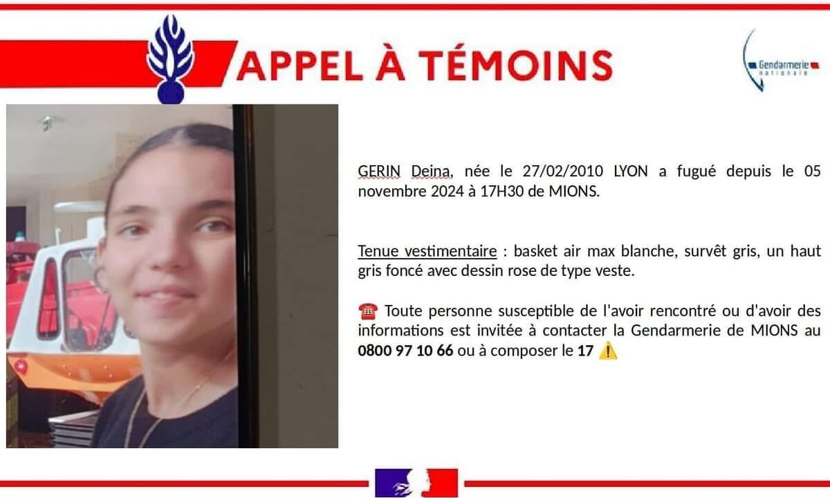 appel à témoins mions lyon