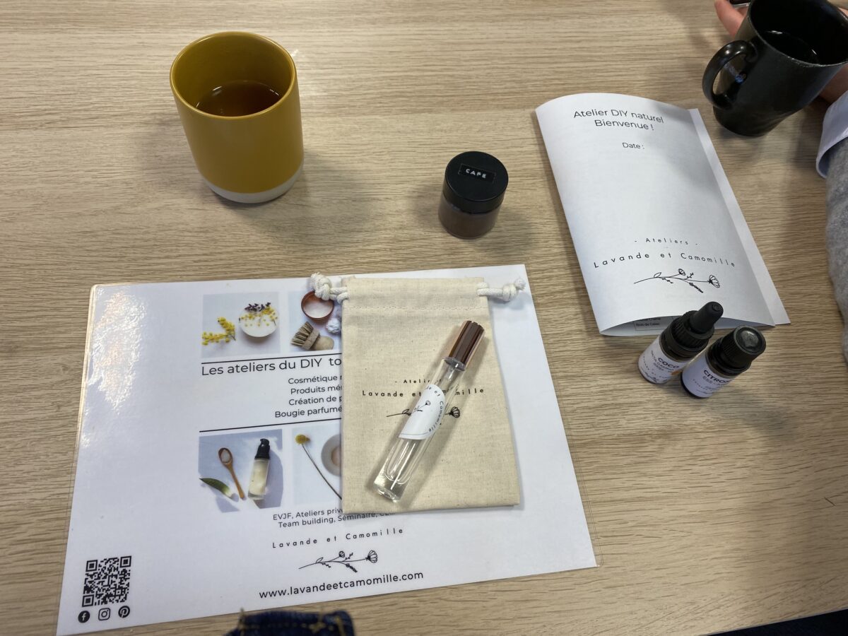 Atelier création de parfum