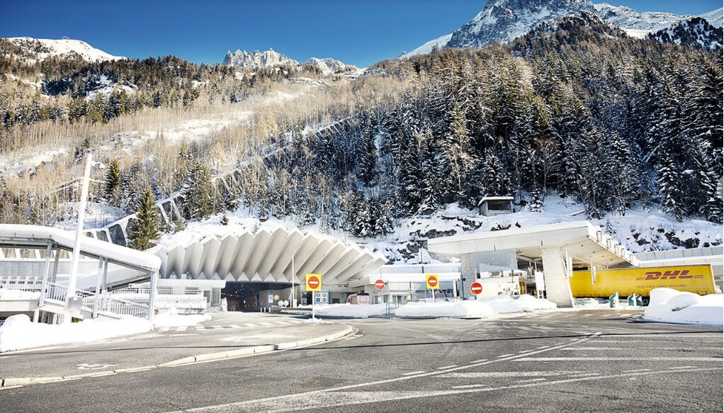 Entrée du tunnel du mont Blanc