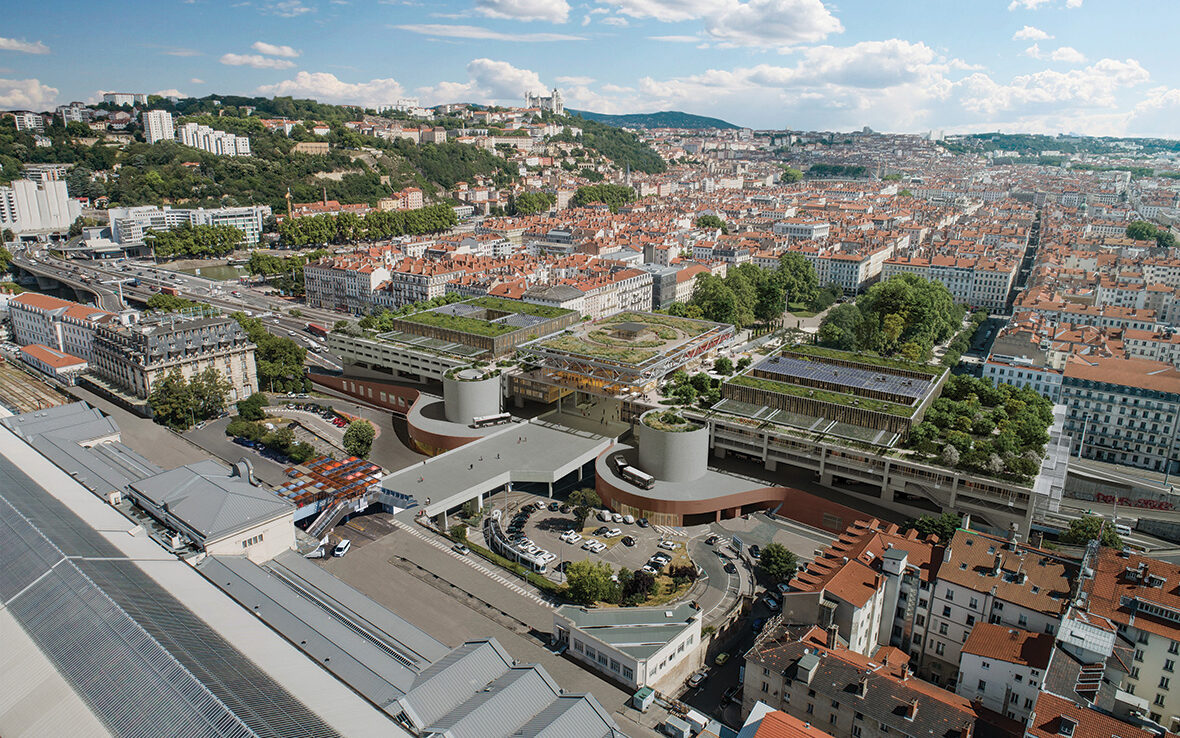 le futur centre d'échanges de Perrache, à Lyon