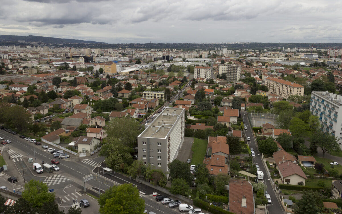 Vue sur Villeurbanne